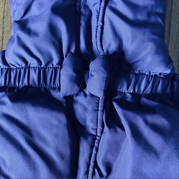 Gymboree little girls navy hooded puffy vest - Picture 3 of 10